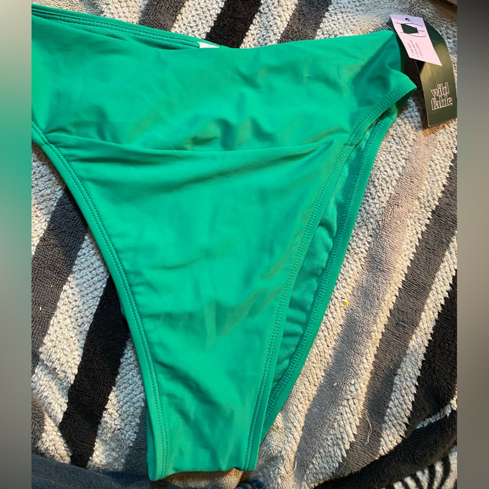 Wild Fable Green Higher Cut Bikini